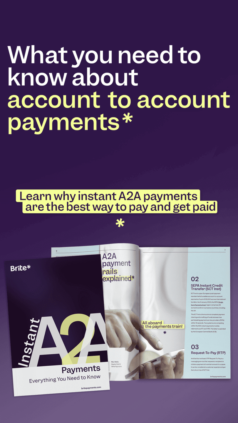 A2A payments explainer link banner for mobile.