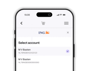 Selecteer een accountscherm op mobiel