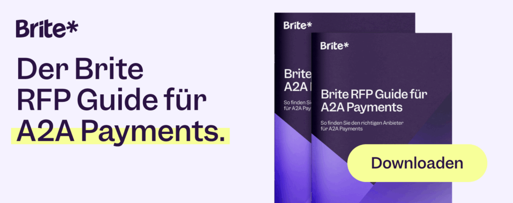 RFP Guide herunterladen für die Auswahl eines geeigneten A2A-Zahlungsanbieters.