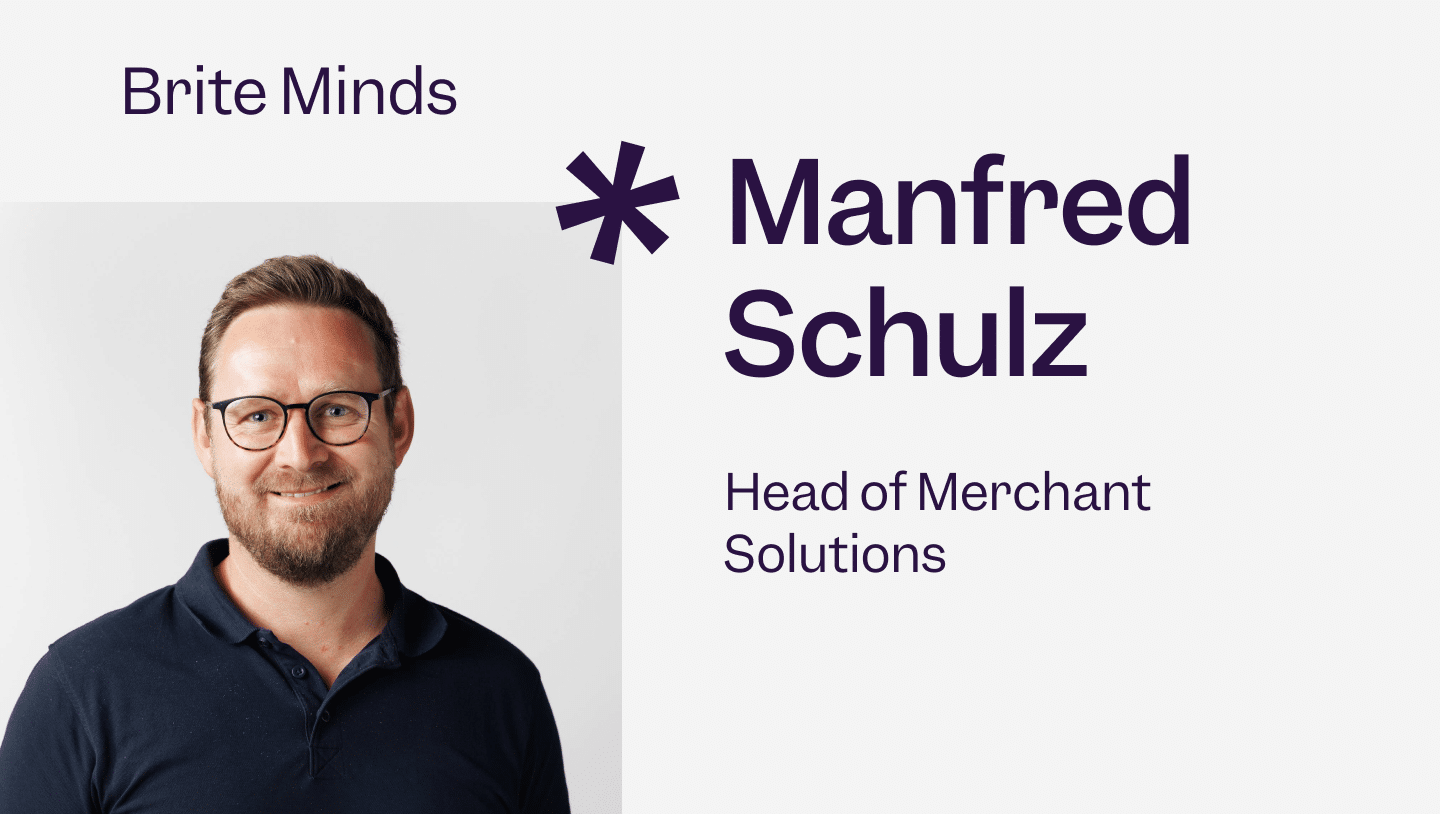 Portrait of Manfred Schulz Head of Merchant Solutions at Brite