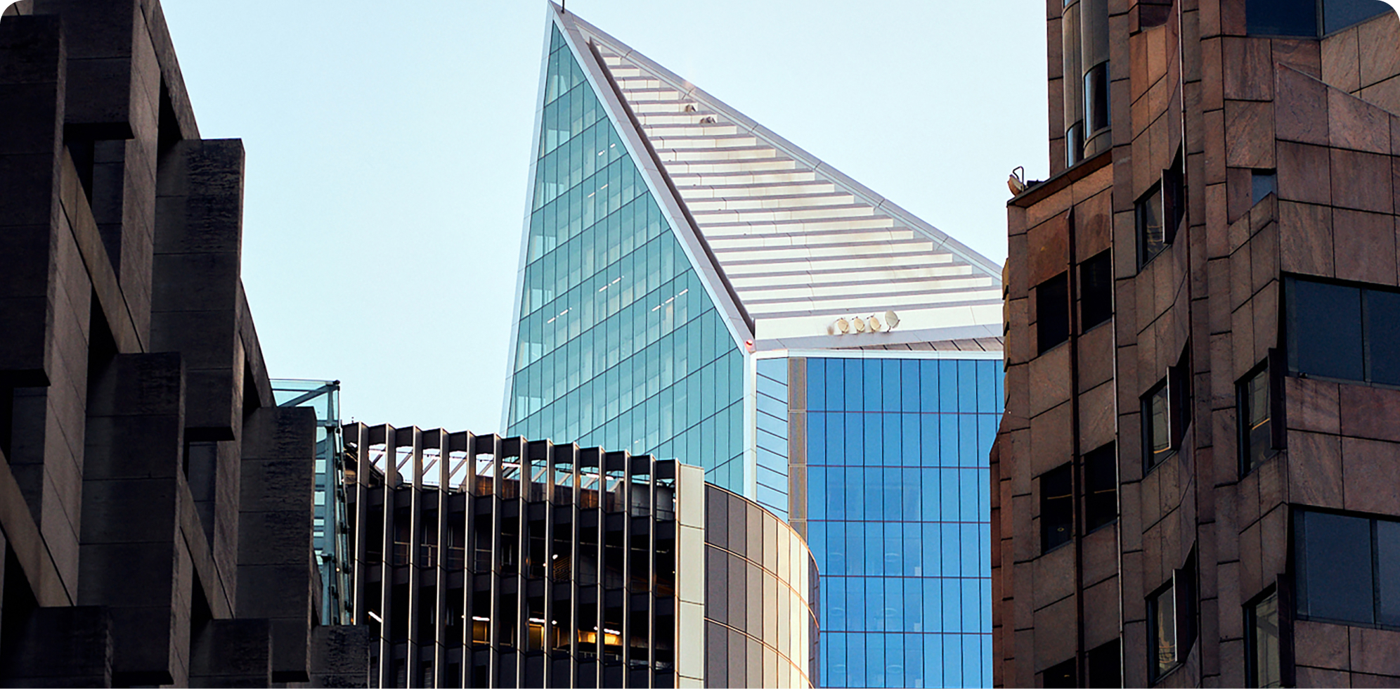 Financial Services hero image of London City Skyscrapers
