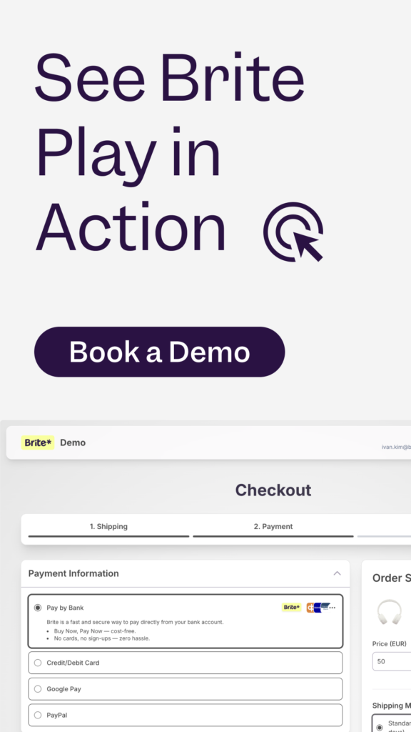 Book a demo for Brite Play mobile banner