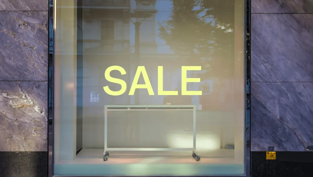 Sale sign