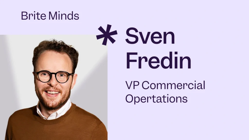 Portrait Sven Fredin, VP Commercial Operations Brite Payments