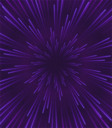 Purple warp speed image of lines exploding from the centre to symbolise fast for everyone concept