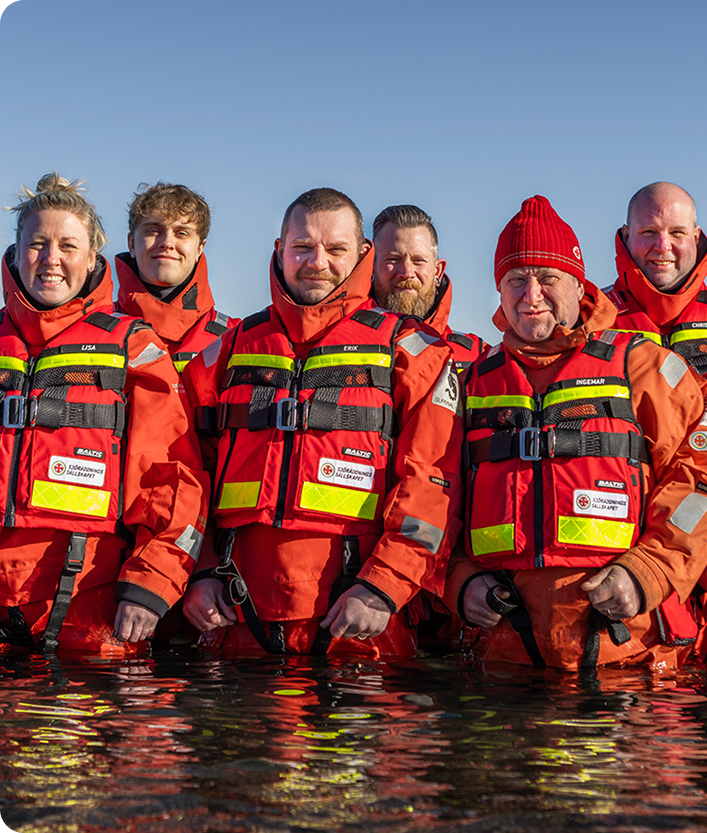 Customer image of life savers belonging to SSRS in water