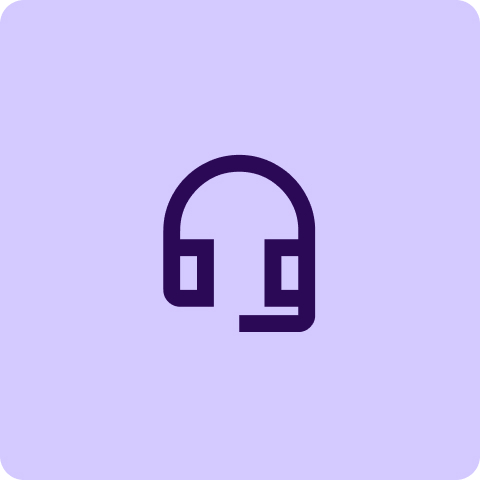 Customer Support for Brite Payments, headphones and mic